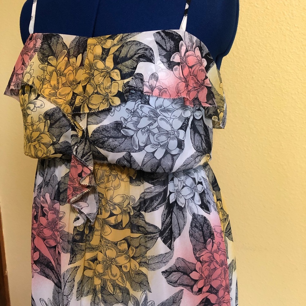Jessica Simpson Ruffles Tank Print Dress - Picture 3 of 5